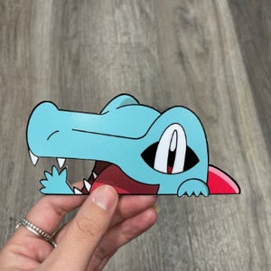 Totodile Peeker Sticker