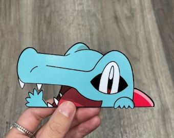 Totodile Peeker Sticker