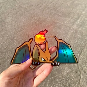 Holo Charizard Peeker Sticker
