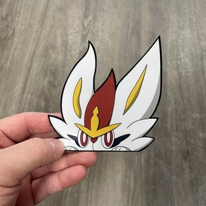Cinderace Peeker Sticker