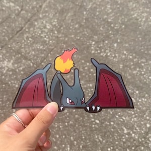 Pegatina de Charizard Peeker brillante