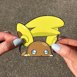 Alolan Raichu Peeker Sticker