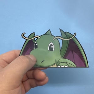 Shiny Dragonite Peeker Sticker