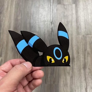 Błyszcząca naklejka Umbreon Peeker