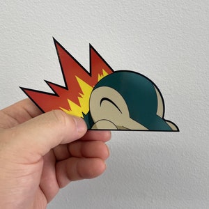 Cyndaquil Peeker Sticker