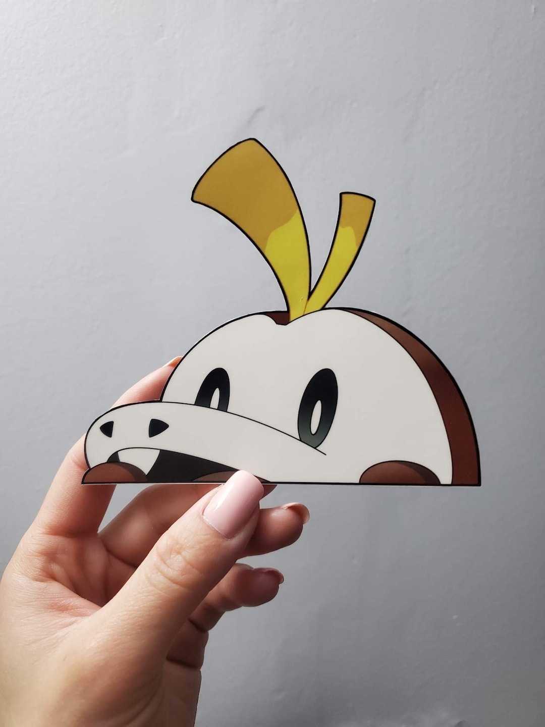 Fuecoco Peeker Sticker - Etsy