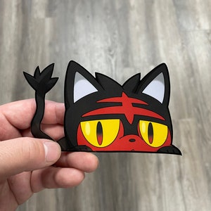 Litten Peeker Sticker
