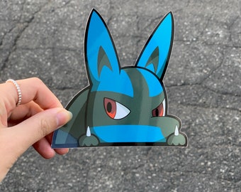 Lucario Peeker Sticker