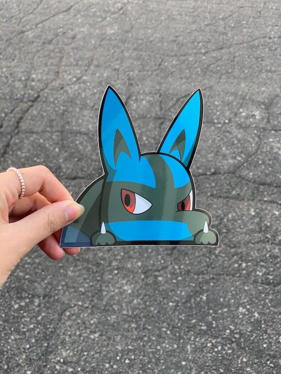 Lucario Peeker Sticker