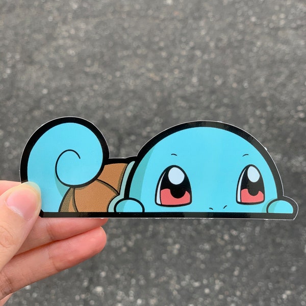 Squirtle Peeker Sticker