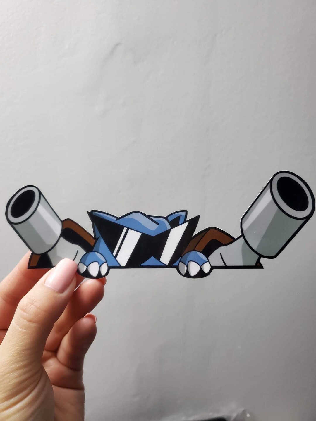 Squirtle Squad Blastoise Peeker Sticker - Etsy
