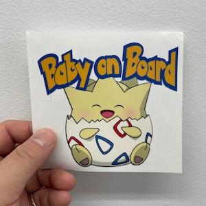 Naklejka Happy Togepi Baby on Board Peeker