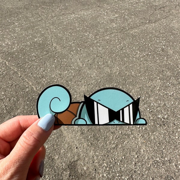 Squirtle Squad Peeker Sticker