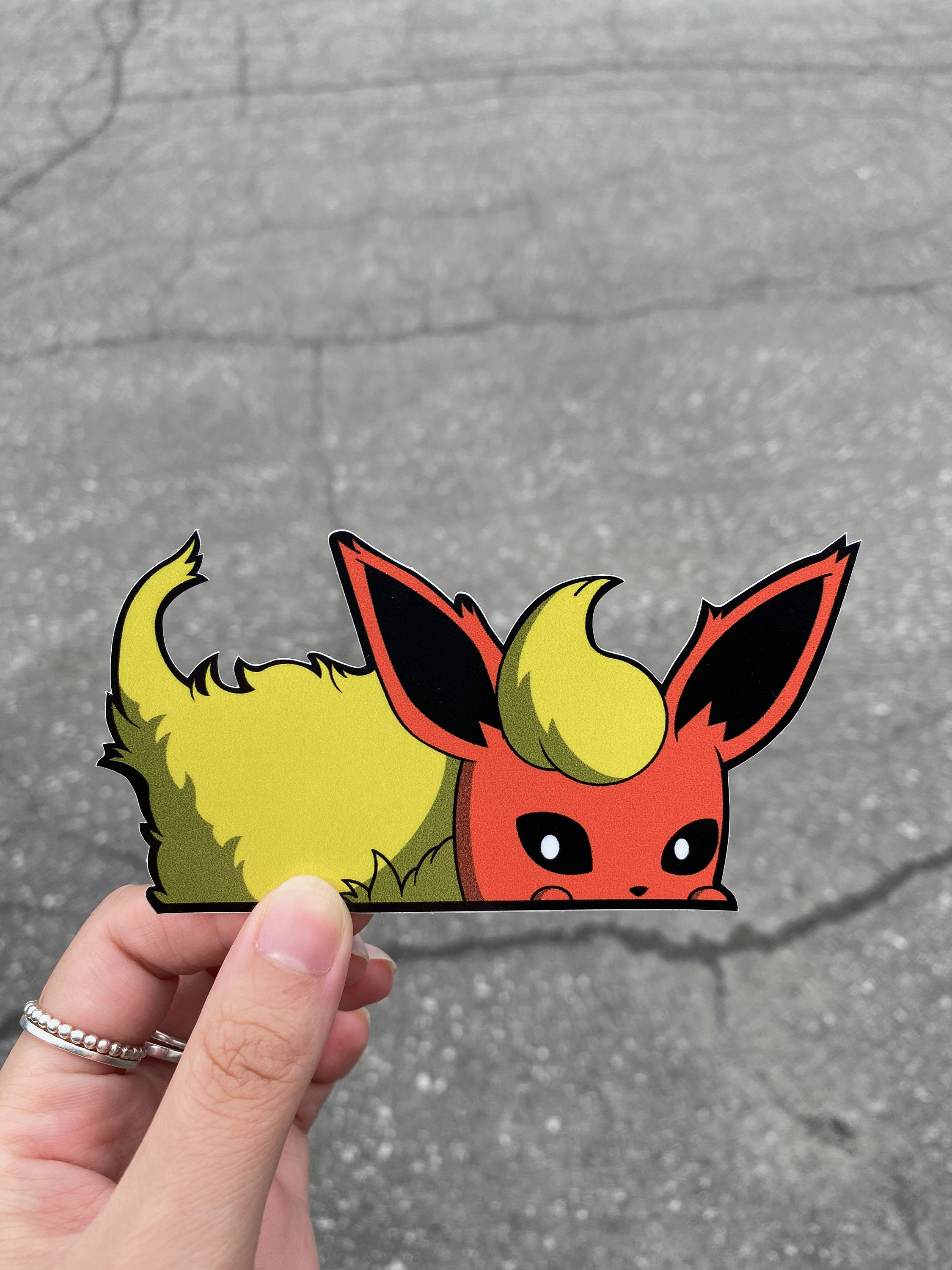 Flareon Peeker Sticker