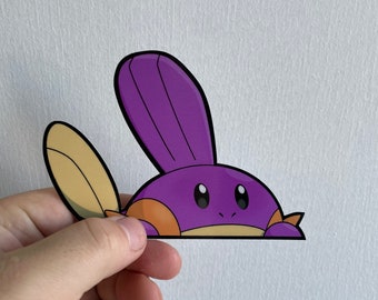 Shiny Mudkip Peeker Sticker