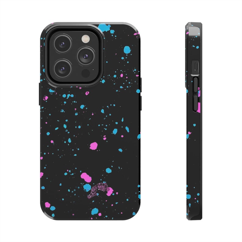 Paint Splatter 2 Piece Tough Phone Case By TJ'sGraphicDesigns image 3