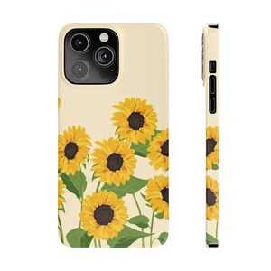 Sunflower Slim Phone Case By TJ'sGraphicDesigns