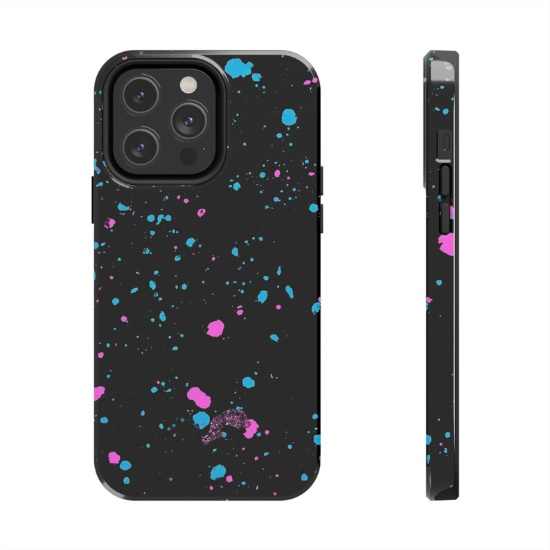 Paint Splatter 2 Piece Tough Phone Case By TJ'sGraphicDesigns image 1