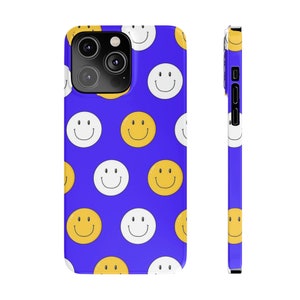 Smiley Face Slim Phone Case By TJ'sGraphicDesigns