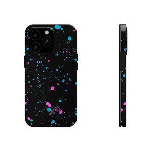 Paint Splatter 2 Piece Tough Phone Case By TJ'sGraphicDesigns image 6