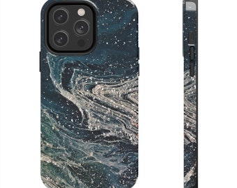 Galaxy 2 Piece Tough iPhone Case By TJ'sGraphicDesigns