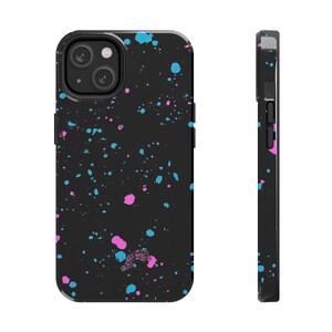 Paint Splatter 2 Piece Tough Phone Case By TJ'sGraphicDesigns image 2