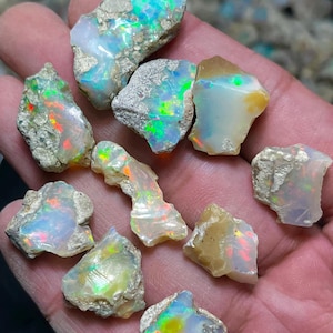 Lot brut d'opale d'Éthiopie naturelle AAA+++ : opale de feu