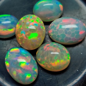 AAA Top Quality Natural Ethiopian Opal Cabochon Lot Welo Opal Wholesale Lot Amazing quality opal Cabochon Natural Ethiopian Opal Gemstone