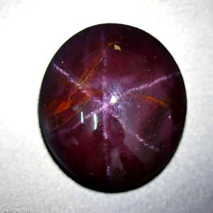 Natural 6 Rays Star Garnet Cabochon: Handmade Loose Gemstone image 1
