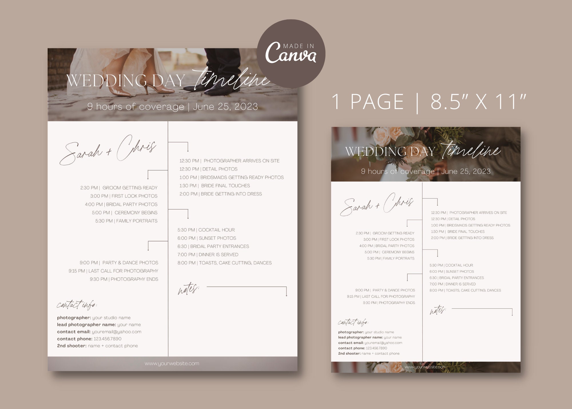 Photography Wedding Timeline Template Customizable Canva Template Photography Wedding Timeline Template Customizable Canva Template