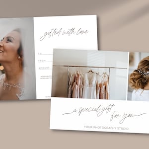 Modèle de certificat-cadeau de photographie Carte-cadeau imprimable Modèle de bon-cadeau de photographie Carte-cadeau de photographie Cadeau pour carte-cadeau client