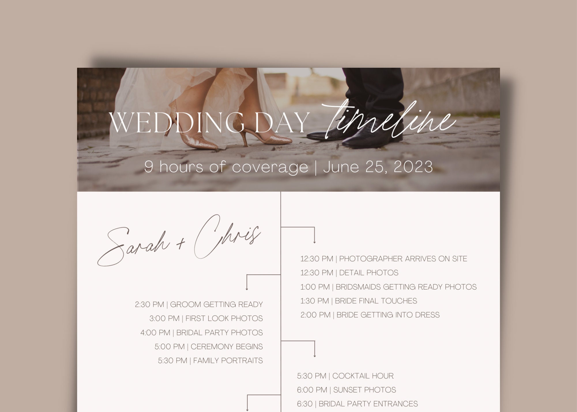 Photography Wedding Timeline Template Customizable Canva Template Photography Wedding Timeline Template Customizable Canva Template