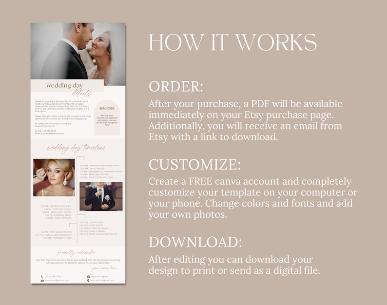 Wedding Photography Email Template Wedding Day Timeline Template