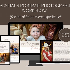 Family Photographer Workflow Template Bundle Photography Pricing Template Photography Welcome Guide Gallery Delivery Guide Invoice Template