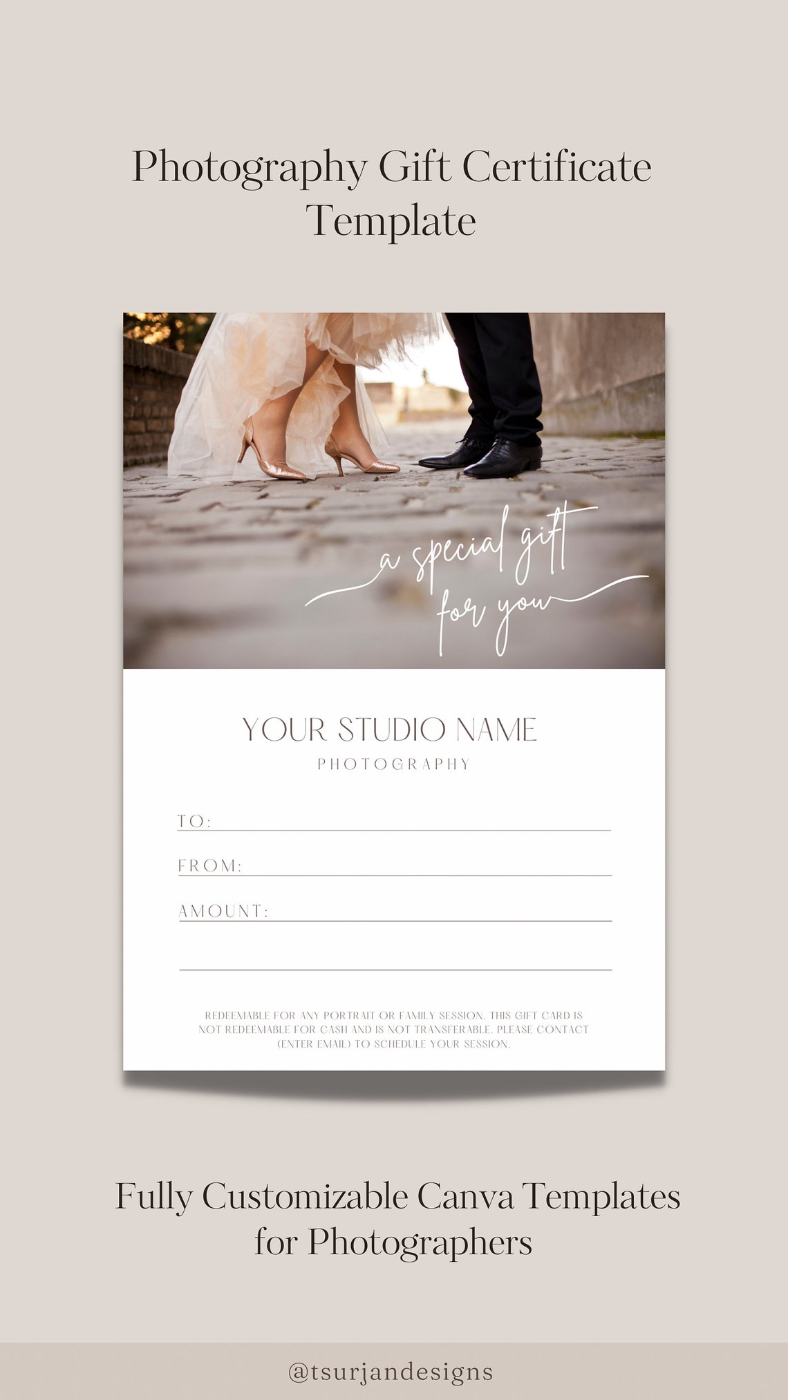 Photography Gift Certificate Template Printable Gift Card Template Photography Gift Certificate Template Printable Gift Card Template