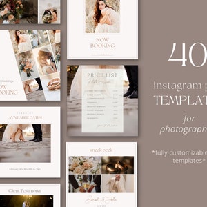 Social Media Bundle Social Media Post Templates Instagram Carousel Template Photography Marketing Template IG Templates Collages Instagram