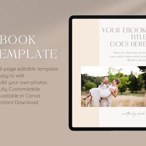 eBook Template Workbook Template Lead Magnet Template Blogger Template Photography Fully Customizable Canva Template Canva eBook Template