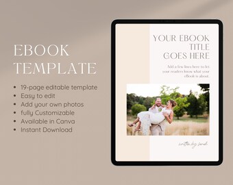 eBook Template Workbook Template Lead Magnet Template Blogger Template Fotografie Vollständig Anpassbare Canva Template Canva eBook Template