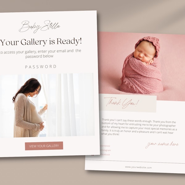 Maternity After Session Guide Photography Marketing Pricing Guide Template Price List Template Customer Thank You Gallery Delivery Template