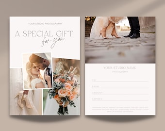 Wedding Photography Gift Certificate Template Editable Gift Card Template Photography Gift Voucher Template Photography Gift Card Printable