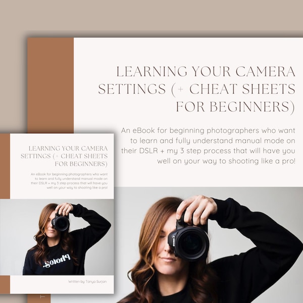 How To Shoot In Manual Mode For Beginning Photographers eBook PDF eBookDigital Download Camera Settings eBook DSLR Photography Guide Camera