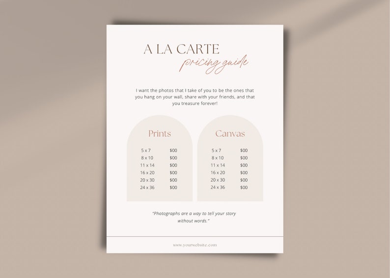 Newborn Gallery Delivery Template Photography Marketing Pricing Guide