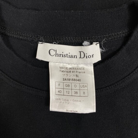 DIOR ADDICT Print By Christian Dior Crop Top Blac… - image 6