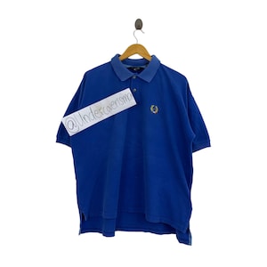 CHRISTIAN DIOR MONSIEUR French Brand Small Embroidered Logo Blue Button Up Shirt