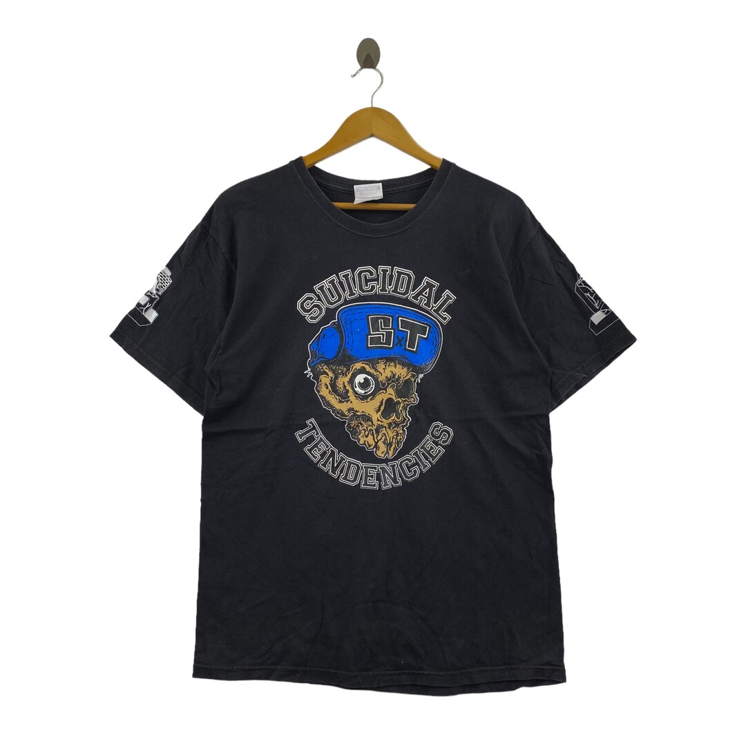 00s M Suicidal Tendencies Tシャツ Hanes USA Hanes Vintage Suicidal Tendencies World Gone Mad Shirt Y2K