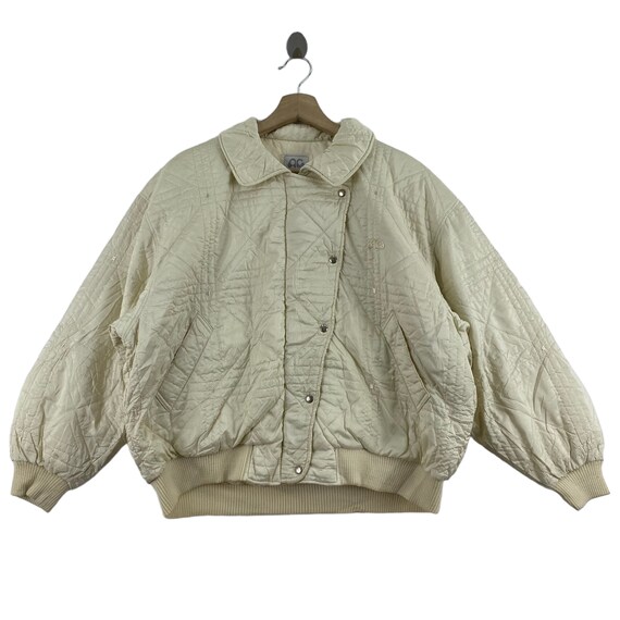 Vintage COURREGES PARIS Sport Futur Quilted Puffer Vest Jacket Windbreaker
