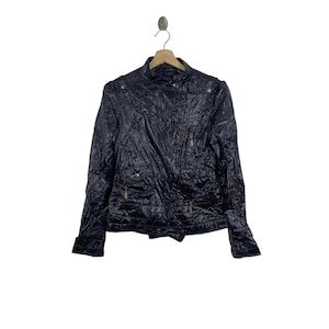 JUST CAVALLI Italian Brand Multi Pockets Motorcycle Light Puffer Jacket