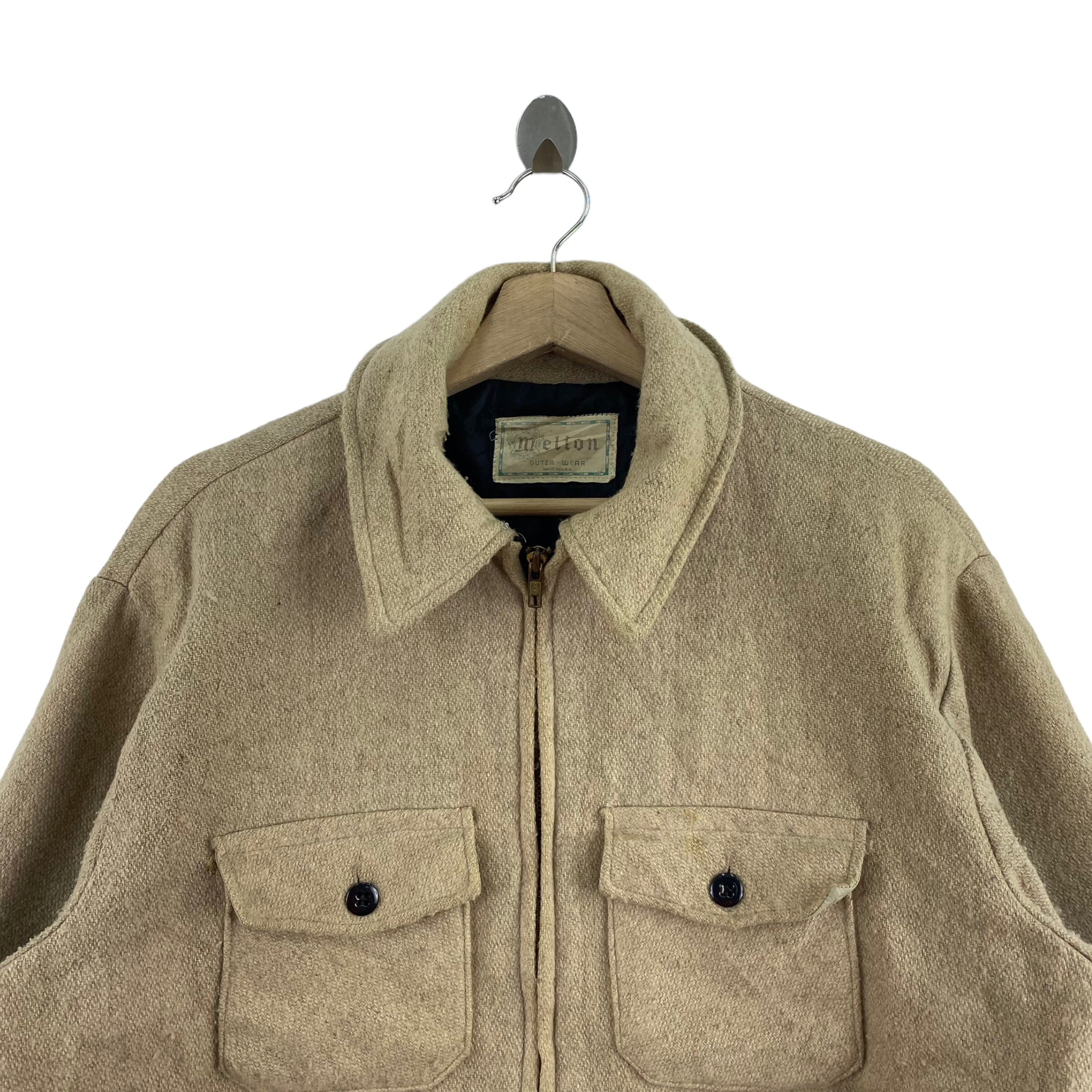 ジャケット・アウター 90's American Male Melton Wool Jacket M Vintage 90s MELTON OUTERWEAR USA Thinsulate Multi Pockets