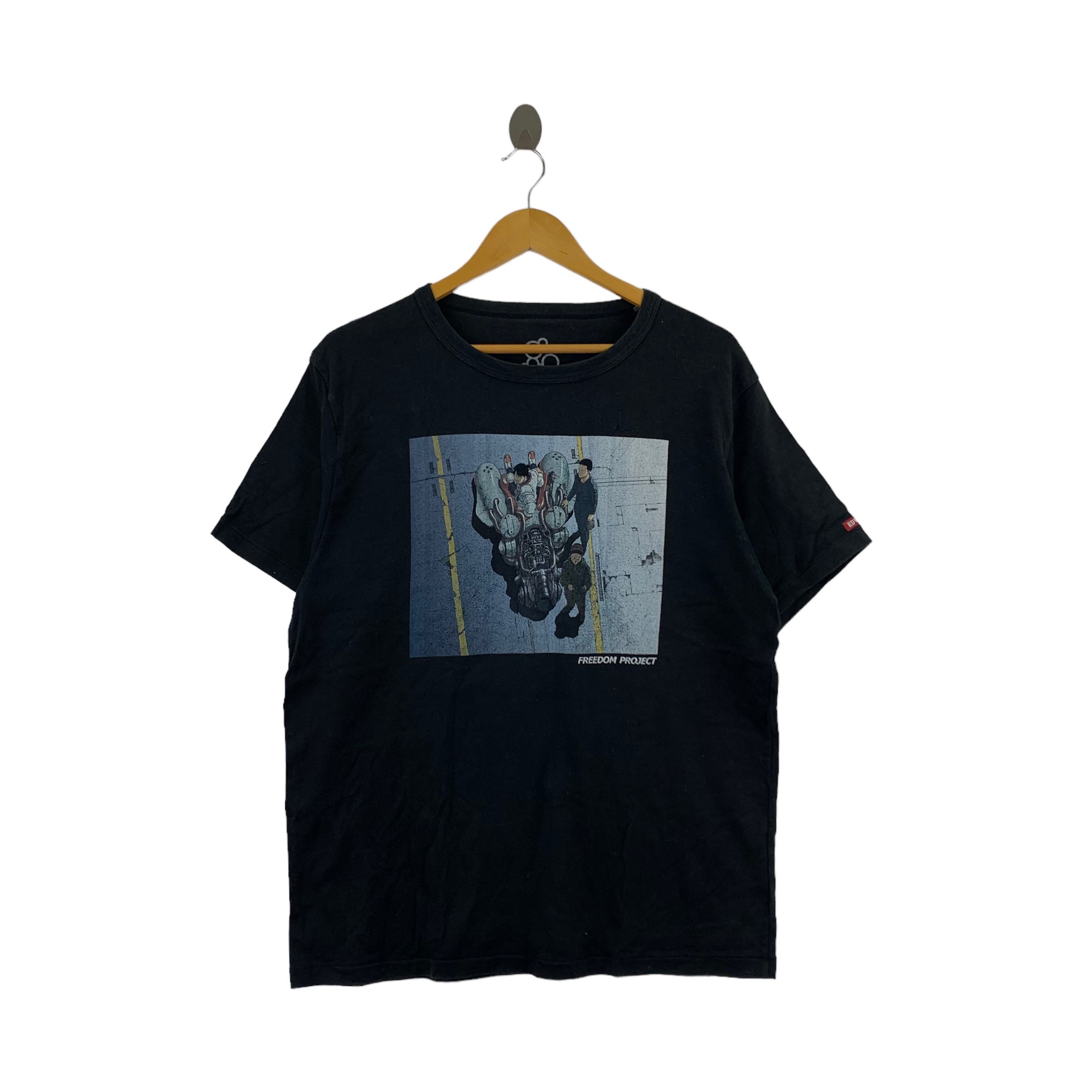 ☆OPENING PROJECT☆IDENTITY T SHIRT - SPRAYED MUSINSA | OPENING PROJECT W Identity T Shirt - Blue Gray