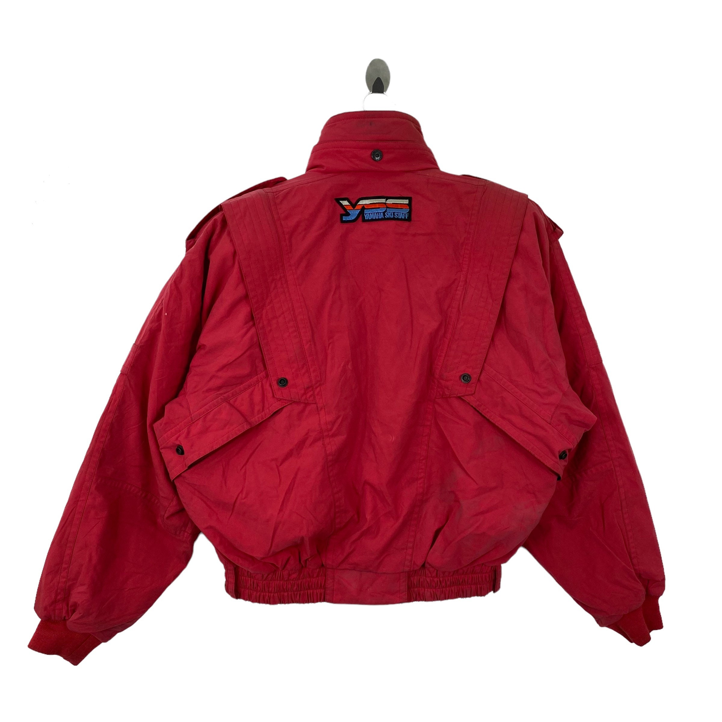 YAMAHA TEAMナイロンジャケット レッド Yahoo!オークション -「team yamaha jacket」の落札相場・落札価格